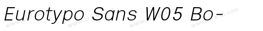 Eurotypo Sans W05 Bo字体转换 Eurotypo Sans W05 Bo字体转换